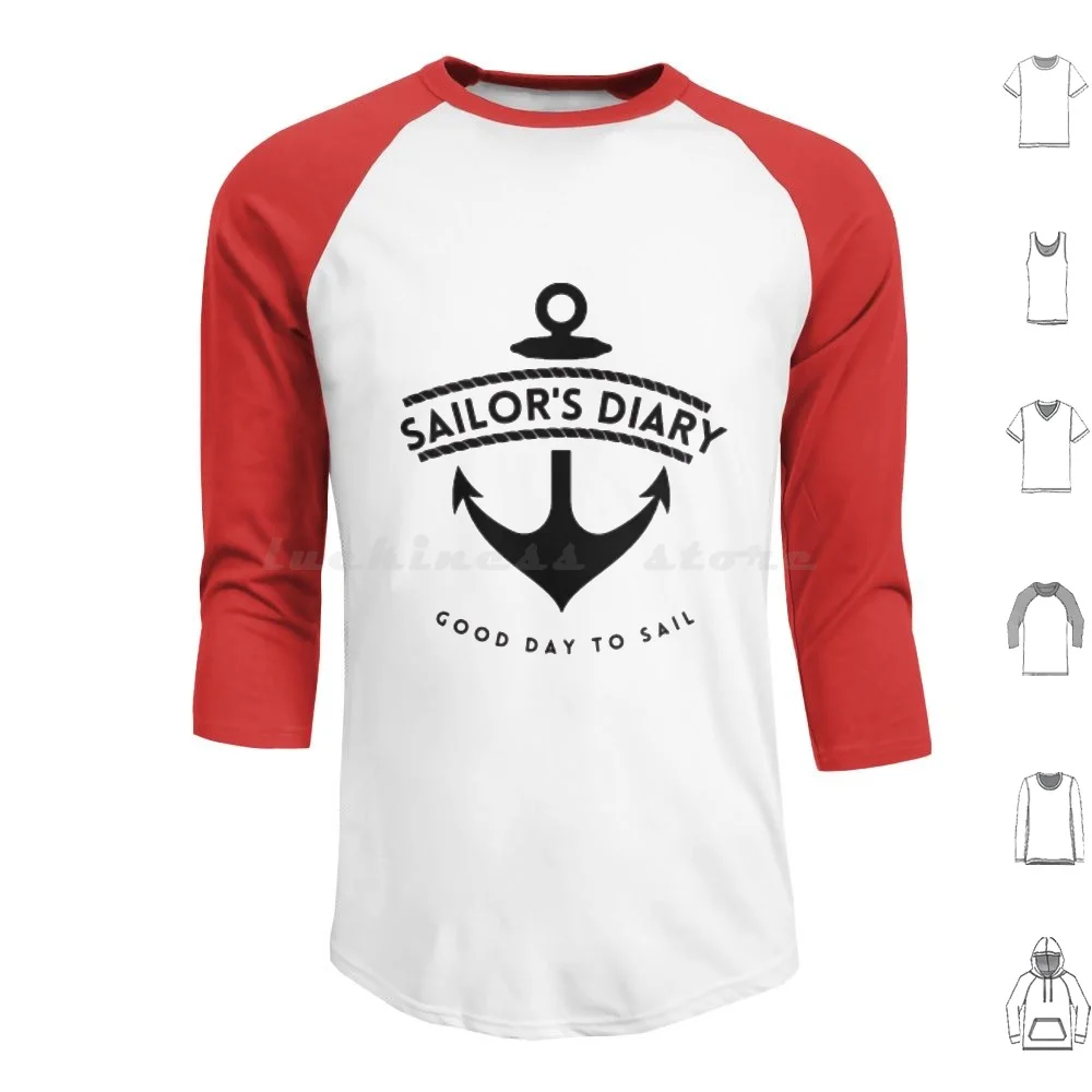 Good Day To Sail Felpa Con Cappuccio Cotone Manica Lunga Rufy Rufy Ruffy Going Merry Ship Boat Landscape Good Day To Sail
