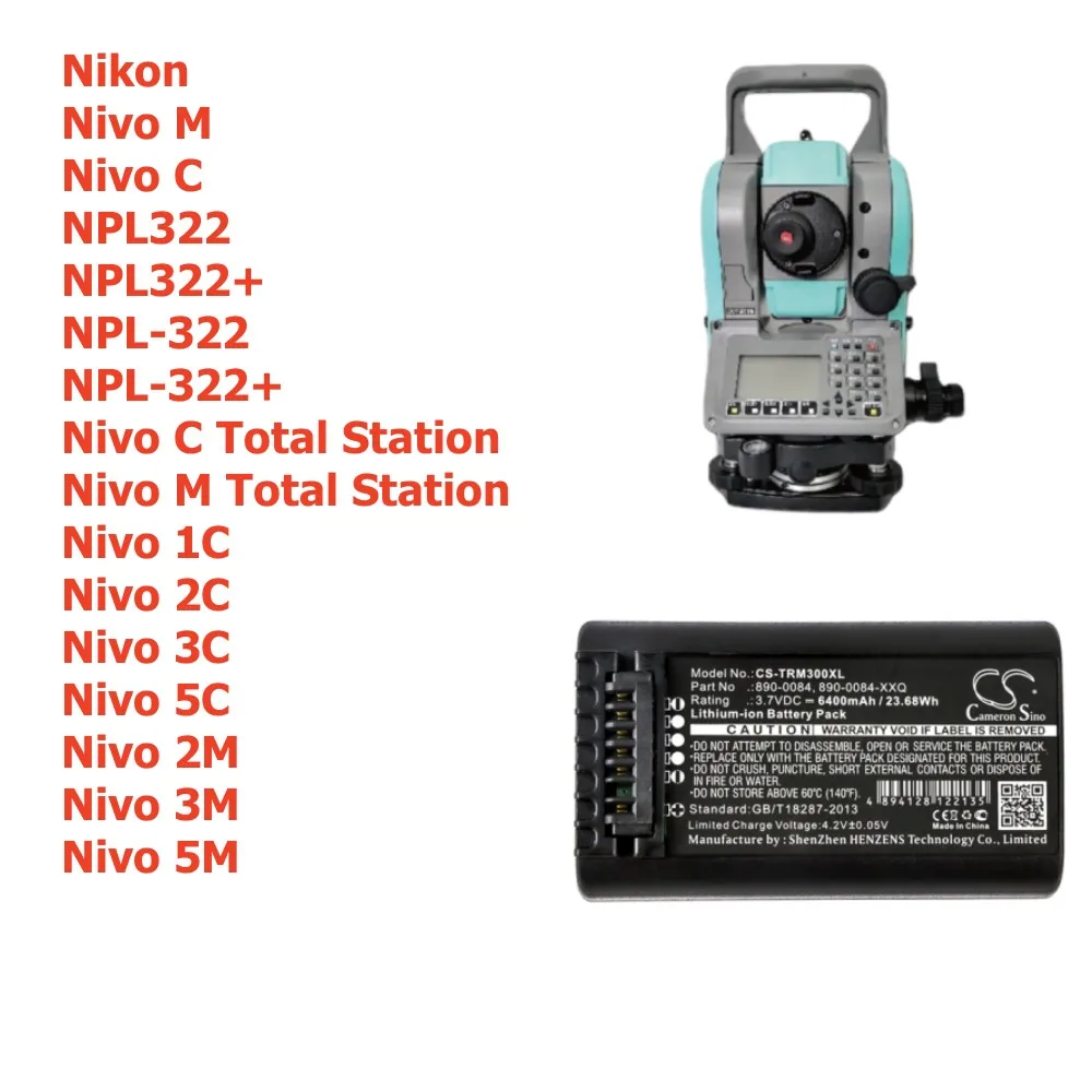 Cs 6400Mah Batteria Per Trimble Nmdagy-121-00 Nmdaly-121-00 Nmdagy-321-Gn Nomad 800 Nomad 900 Nomad 1050 Nmdany-121-00