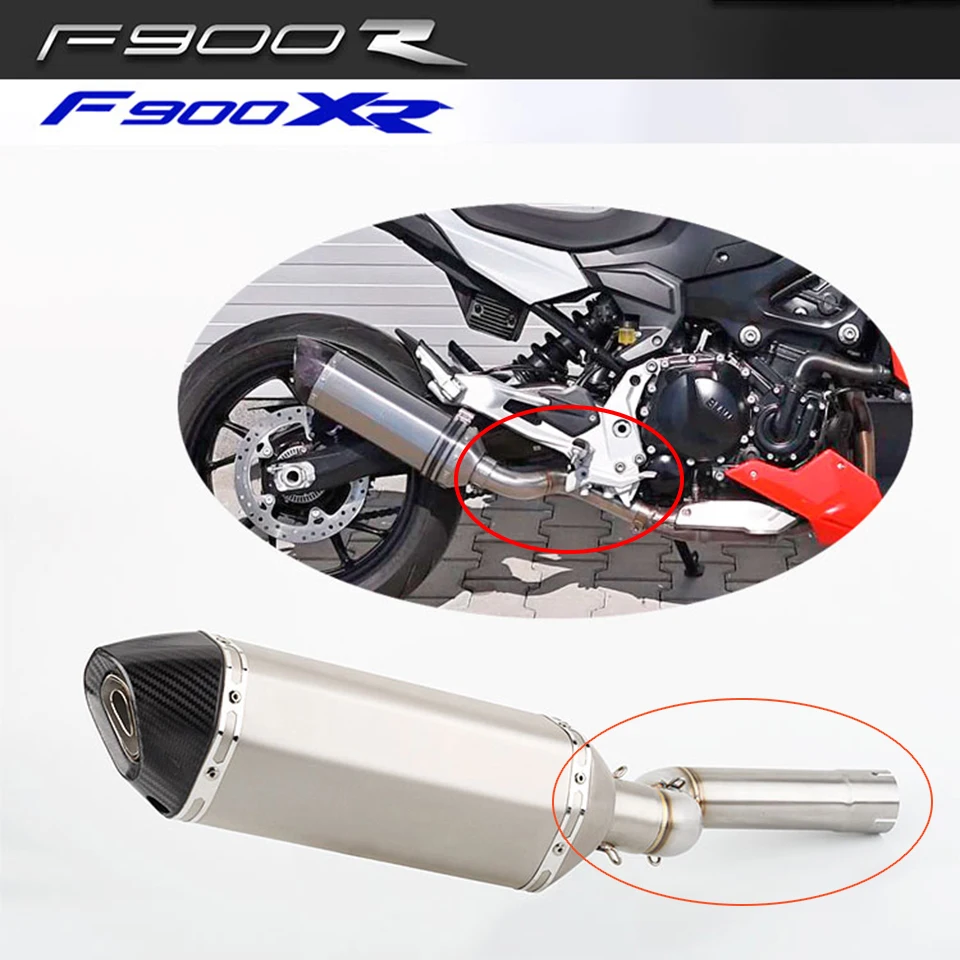 Per Bmw F900R 2020 F900Xr Silenziatore 2020 F 900 R F900R F900R Scarico F900R Tubo Di Collegamento