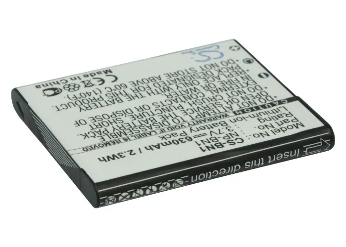 Fotocamera 630Mah Batteria Per Cyber-Shot Dsc-W330/B Cyber-Shot Dsc-W330/R Cyber-Shot Dsc-W330/Lcyber-Shot Dsc-W350/L