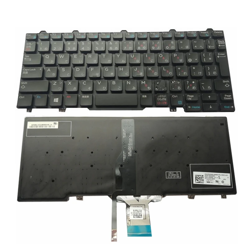 Nuovo Per Dell Latitude 7000 E7250 7350 E7350 ,12 5000 E5250 Tastiera Retroilluminata Jp Ja Giapponese