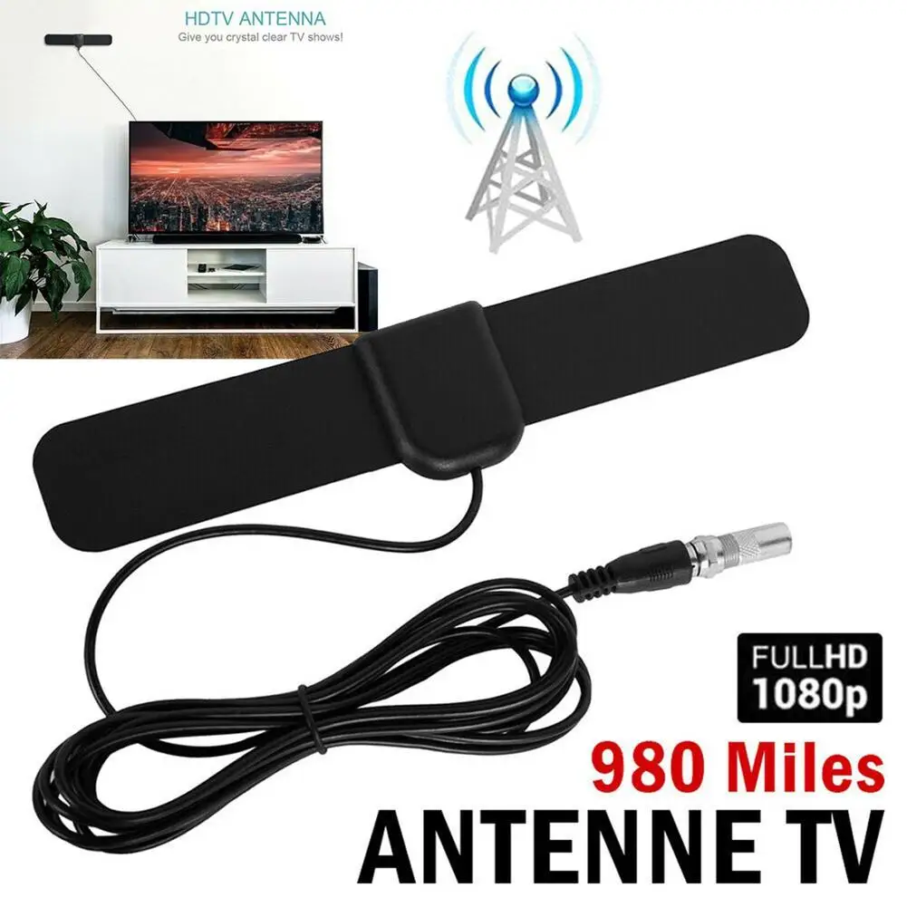 1080P Hd Antenna Tv Interna Dvb-T2 980 Miglia Amplificatore Digitale Antenna Interna Digital Tv Signal Booster Antenna 20Dbi Usb Powered