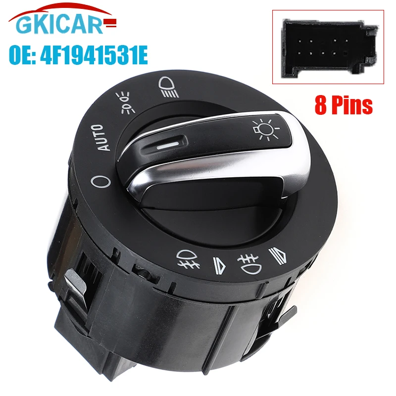 Muslima8 Pin Interruttore Faro Muslimexayp 1822023 Per Audi A3 S3 A6 C6 4F S6 Rs6 Q7 A6 4F Avant