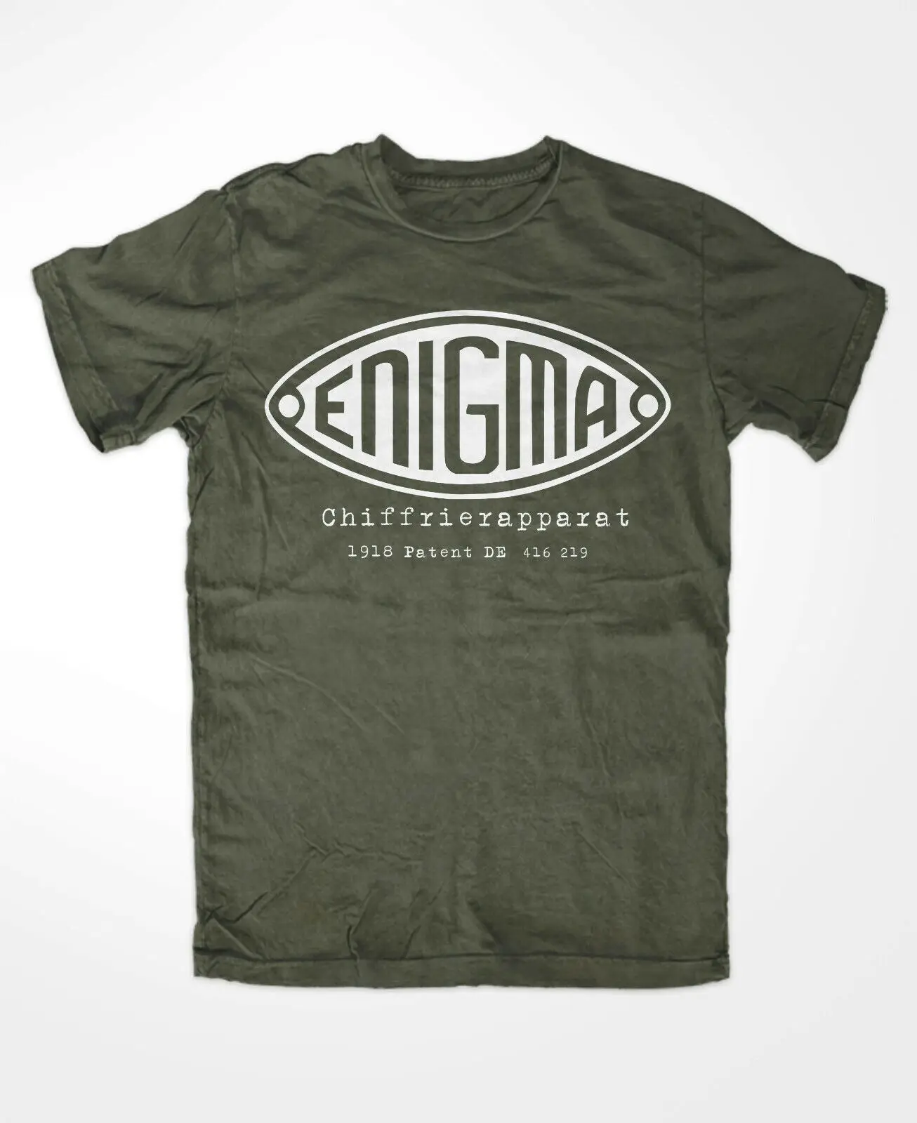Puzzle T Shirt Oliv Rotor Key Machine Messaging Submarine Logo
