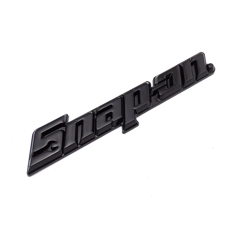 3D Design Snap On Tools Box Plastic Chrome Emblem Auto Badge Snap-On Car Logo Sticker