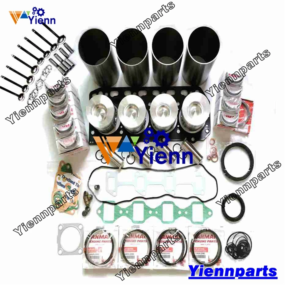4Tnv84T 4Tnv84T-Klan Kit Di Ricostruzione Revisione Con 16 Valvole Per Motore Yanmar Landini Mistral 55 Parti Di Riparazione Del Trattore
