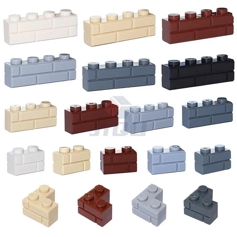 Moc 1X2 1X3 1X4 L Punti Profilo In Muratura Mattoni Spessi Figure Creative Casa Costruzione Blocchi Giocattolo Compatibile 98283 15533