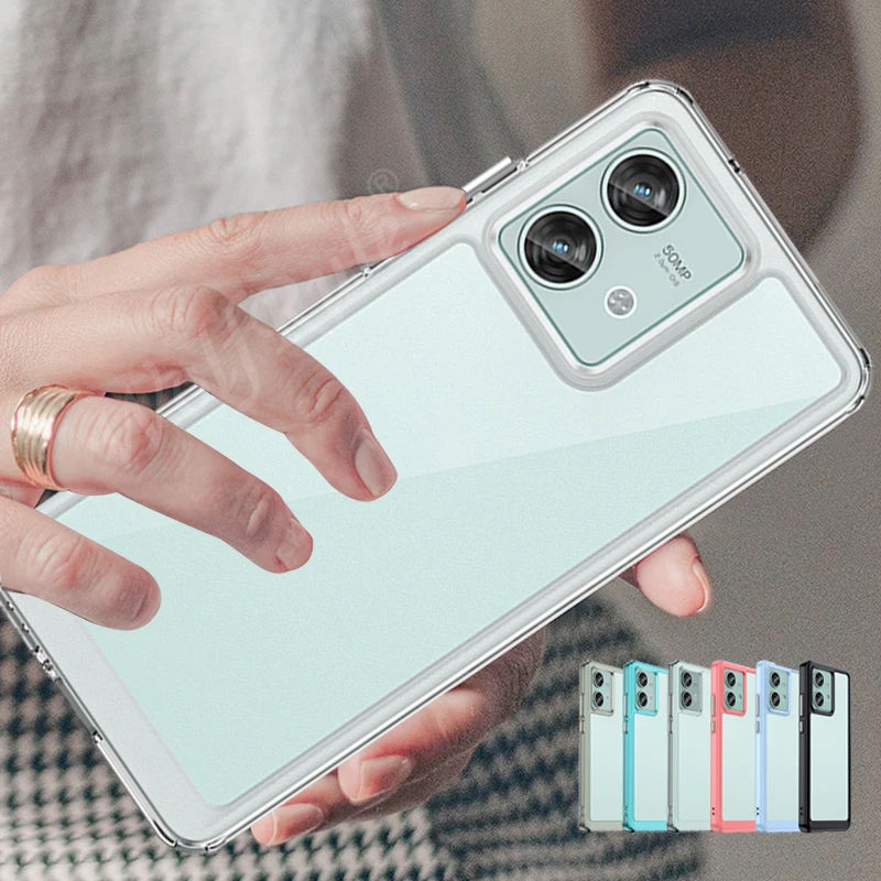 Per Moto Edge 40 Neo Cover Moto Edge 40 Neo Capas Paraurti Antiurto Posteriore Colore Trasparente Trasparente Clear Fundas Moto Edge 40 Neo