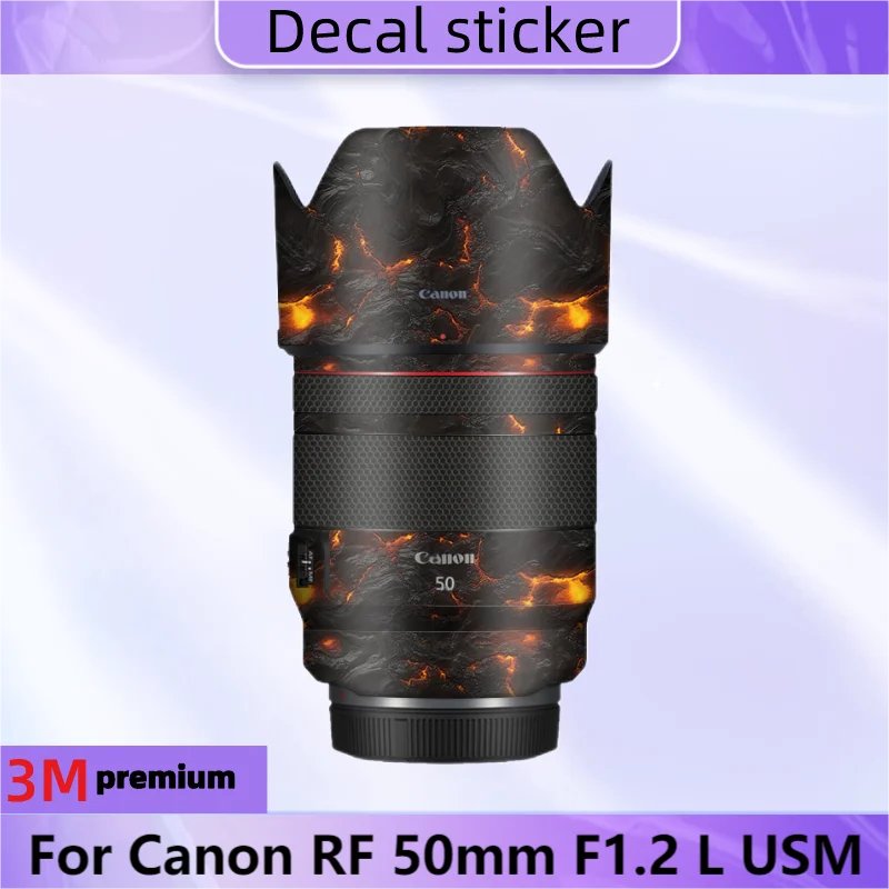 Per Canon Rf 50Mm F1.2 L Usm Lens Sticker Decalcomania Protettiva Per La Pelle Pellicola Avvolgente In Vinile Antigraffio Cappotto Protettivo Rf50/F1.