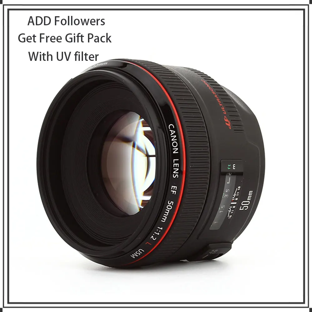 Obiettivo Canon Ef 50Mm F/1.2L Usm Per Fotocamere Canon Eos Slr