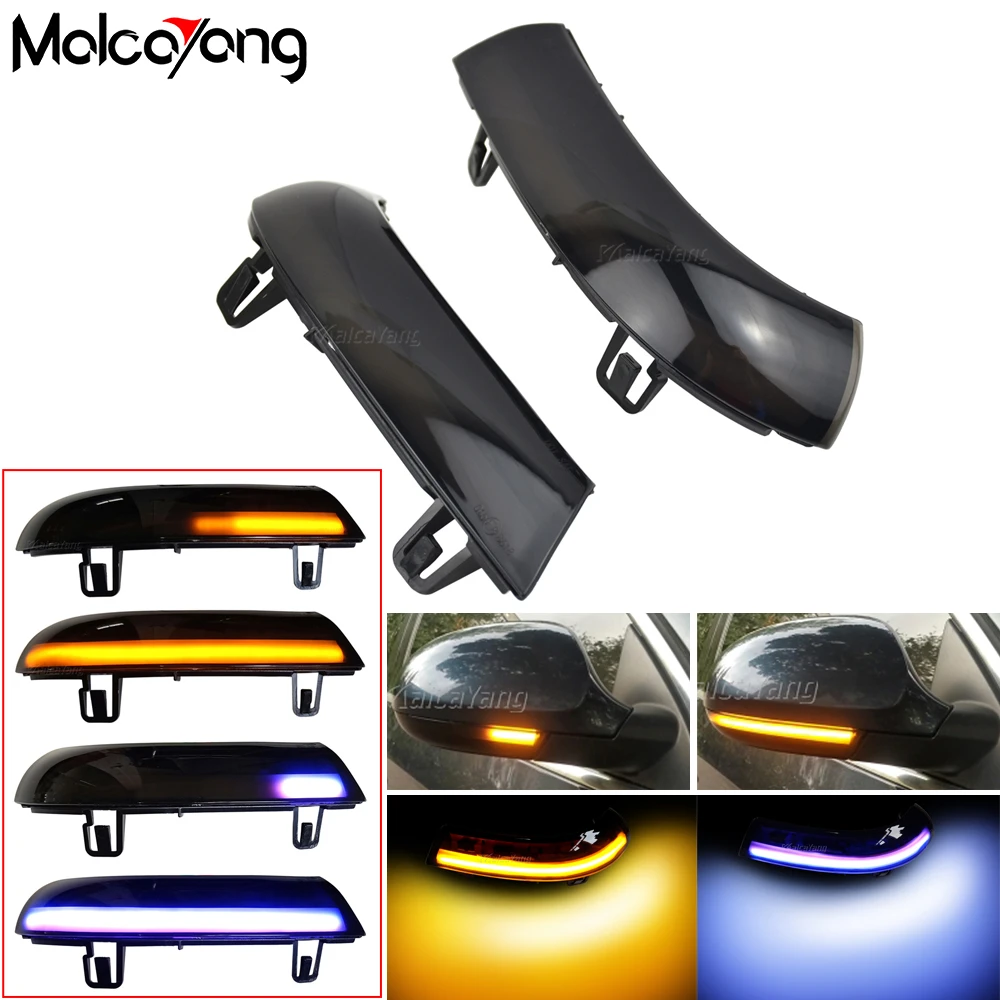 Per Vw Golf 5 Gti Jetta Mk5 Passat B5.5 B6 Sharan Superb Led Dynamic Blinker Sequenziale Side Mirror Indicatore Di Direzione