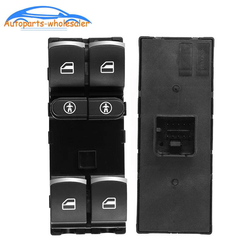 Nuovo 7 P6959857 Misura Per Vw Touareg Touran Sharan 2010-2018 Pulsante Interruttore Alzacristallo Elettrico Principale Accessori Auto