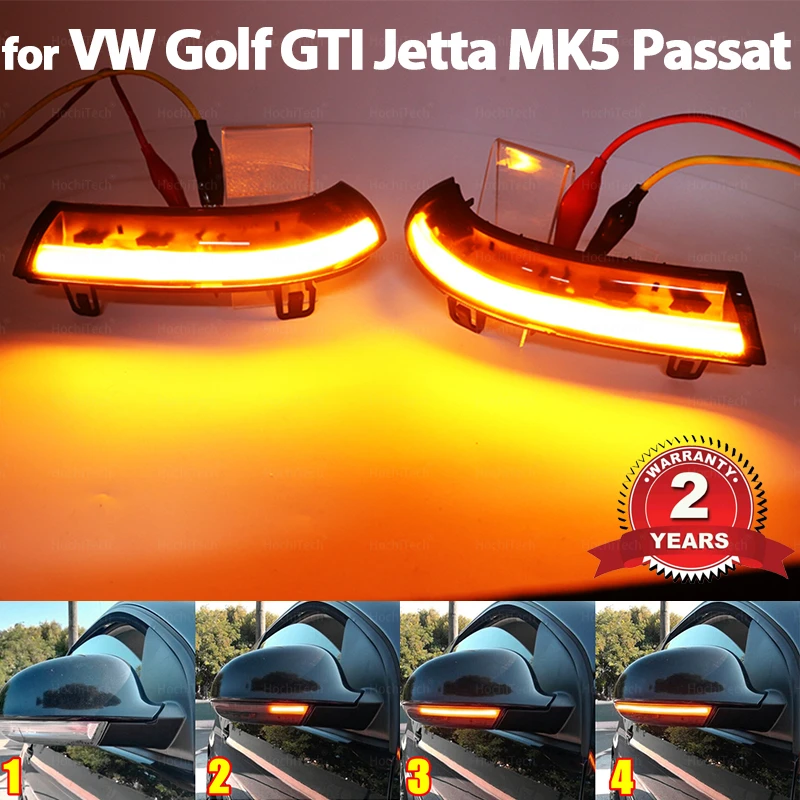 For Vw Golf 5 Gti Jetta Mk5 Passat B5.5 B6 Sharan Superb Led Dynamic Turn Signal Blinker Sequential Side Mirror Indicator Light