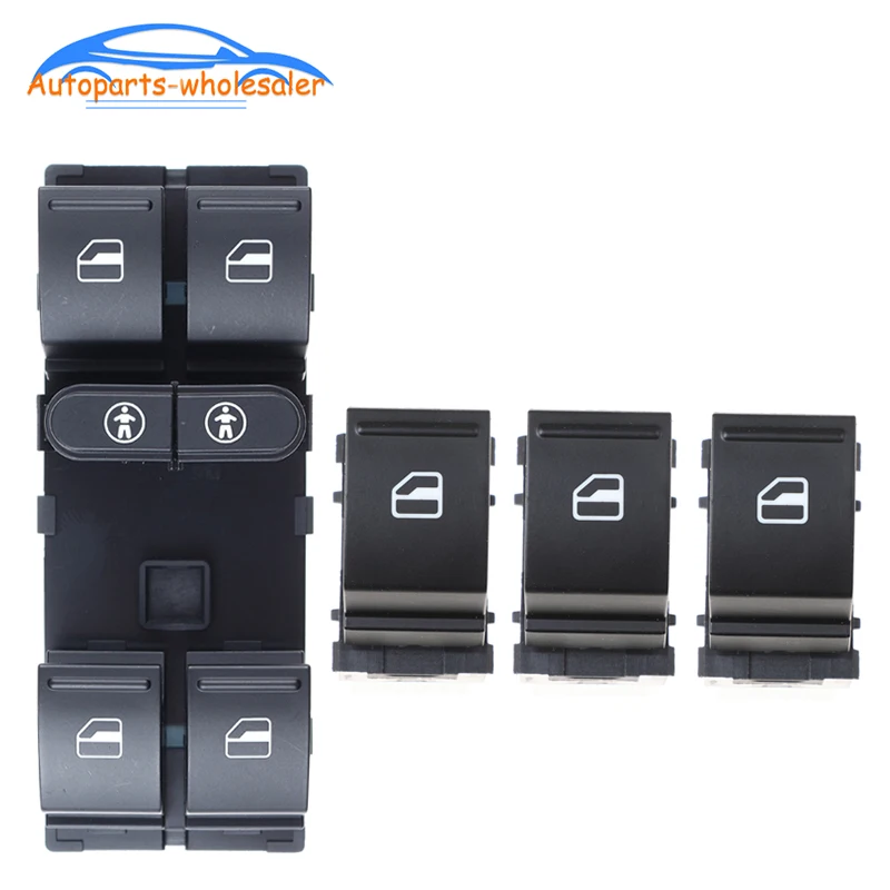 Auto For For Per Vw Touareg Touran Sharan Alhambra Interruttore Alzacristalli Elettrici Pulsante Cuntrol 7L6 959 857E