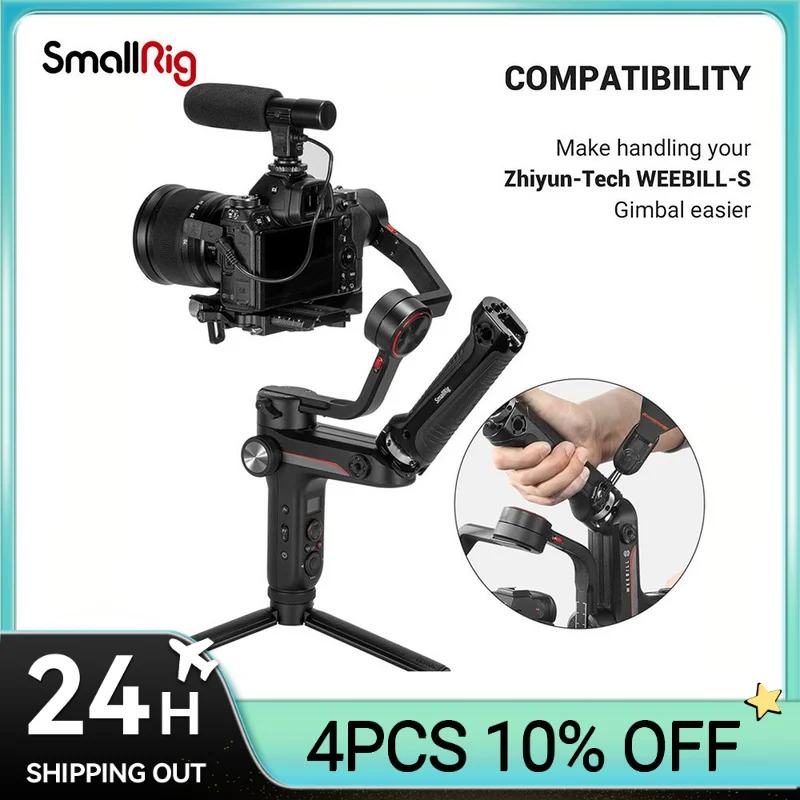 Smallrig Weebill S Handgrip Per Zhiyun-Tech Weebill-S Gimbal W/ 1/4 3/8 Per Articolazione Microfono Braccio Magico Opzioni Fai Da Te 2636