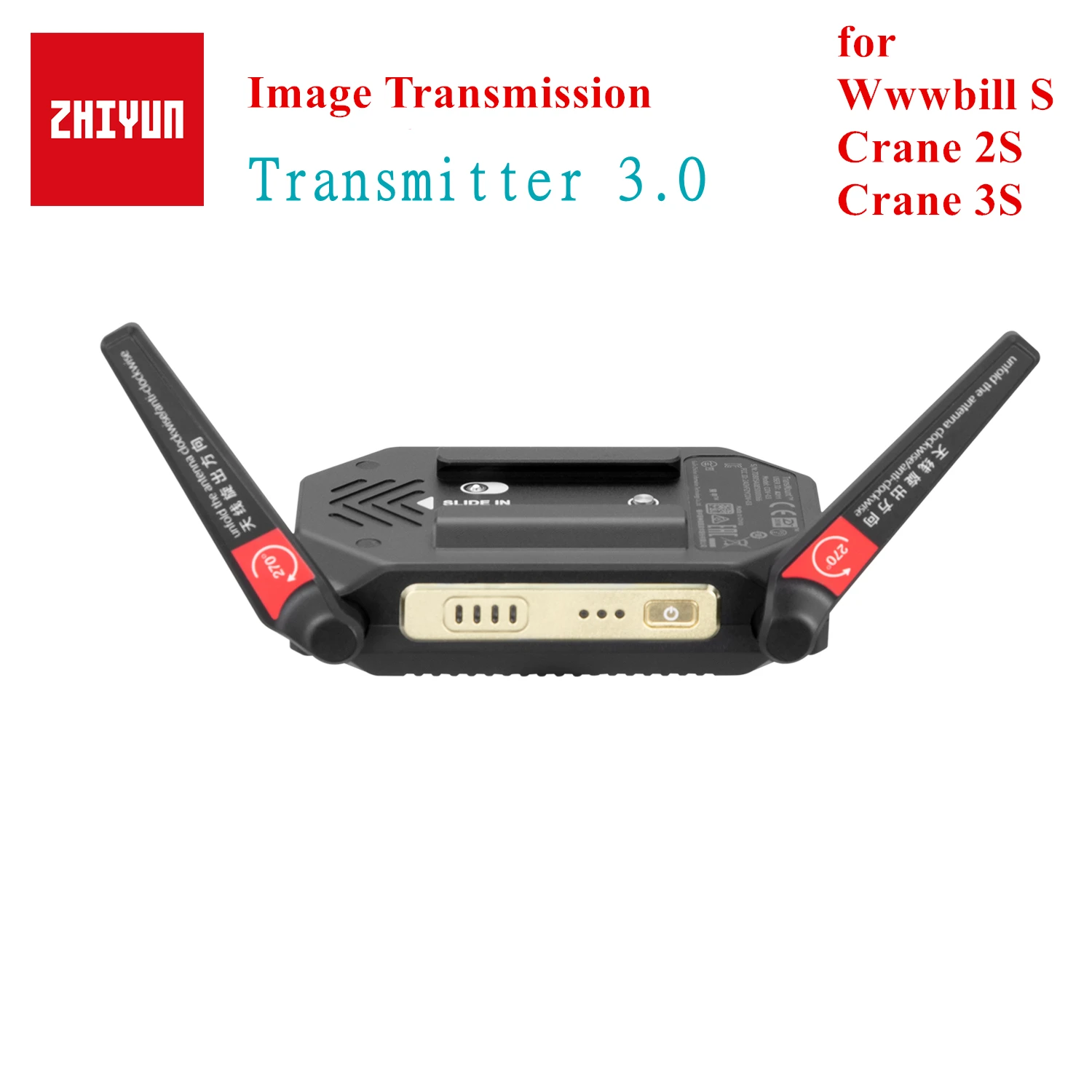 Zhiyun Accessori Trasmettitore Di Trasmissione Di Immagini Transmount 3.0 Per Crane 2S 3S Weebill S