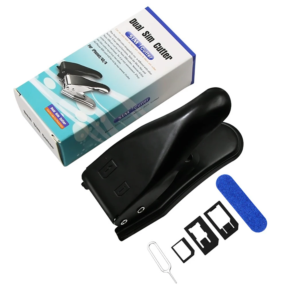 Utensile Da Taglio Multifunzione 2 In 1 Nano Dual Micro Sim Card Cutter Per Apple Iphone Accessori Per Smartphone Nokia Samsung