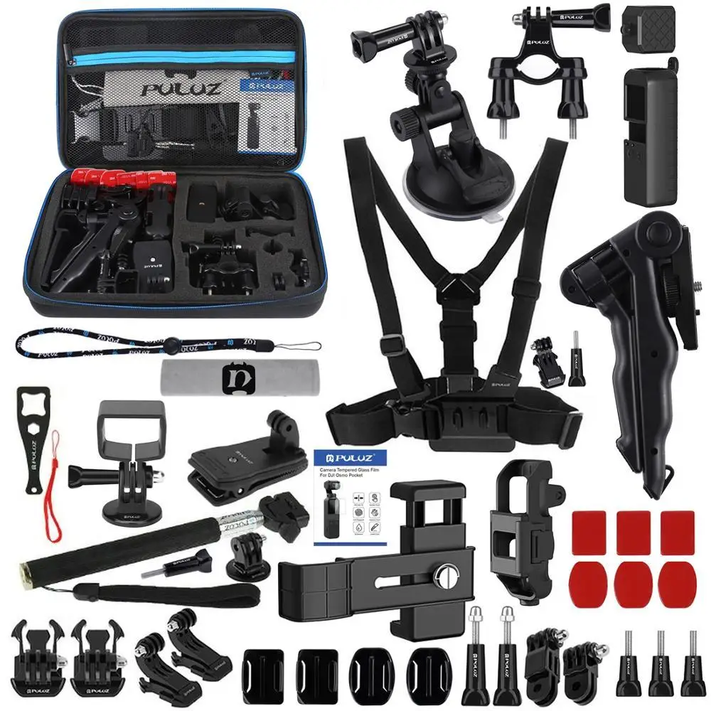 Puluz 43 In 1 Per Dji Osmo Pocket Accessori Portatili Kit Combo Ultimate Totale Scatola Custodia Eva Custodia Per Dji Osmo Pocket