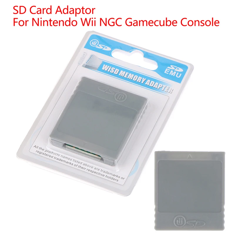 Sd Flash Wisd Memory Card Adapter Converter Adapter Card Reader Per Nintendo Wii Ngc Gamecube Console