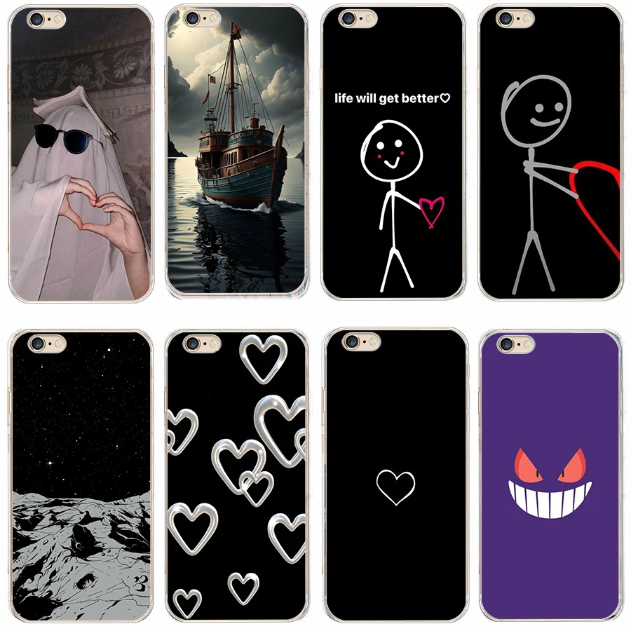 7 Per Iphone 4/4S/5/5S/6 Custodia Per Telefoni Cellulari Custodia Protettiva In Silicone Morbido Tpu