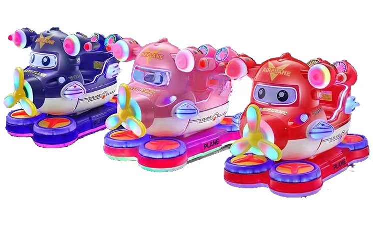 3D A Gettoni Kiddie Rides Airplane Machine Helicopter Kiddie Ride