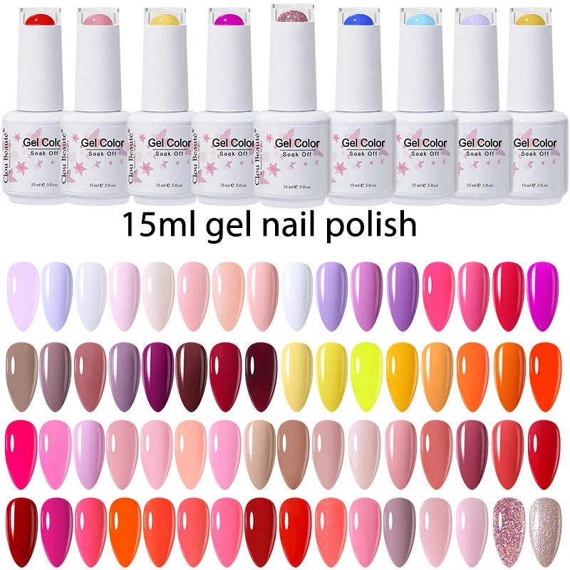 Evidenziare Beaute Primavera Autunno Gel Smalto Per Unghie 15Ml Vernis Semi Permanente Gel Uv Nail Art Lakiery Hybrydoe Manicure Solid Gel Polish