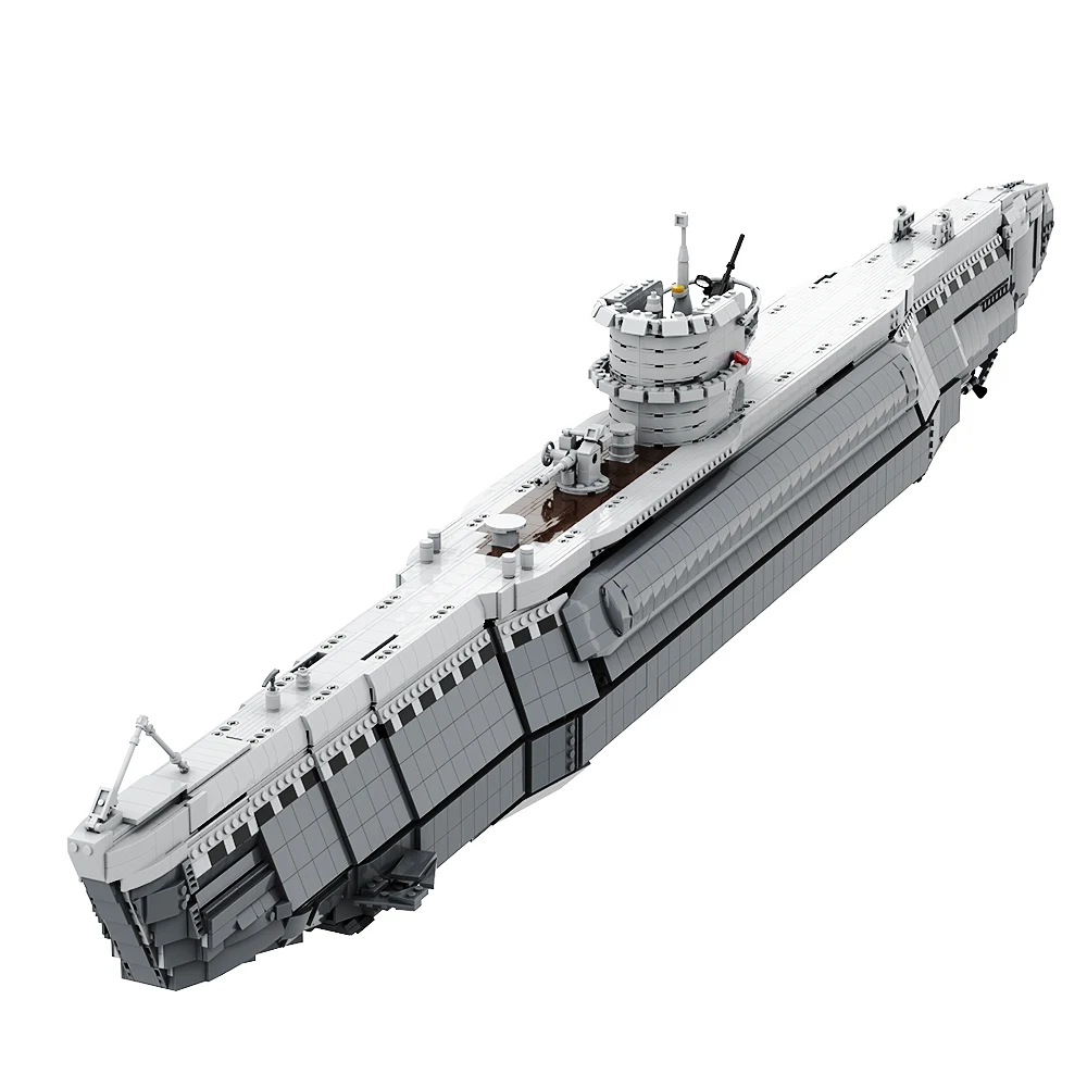 Tipo Viib U-Boat Building Blocks 4837Pcs Moc Ship Corvette Model Set Di Warship Regalo Fai Da Te Per Bambini Giocattoli Per Bambini Adulti