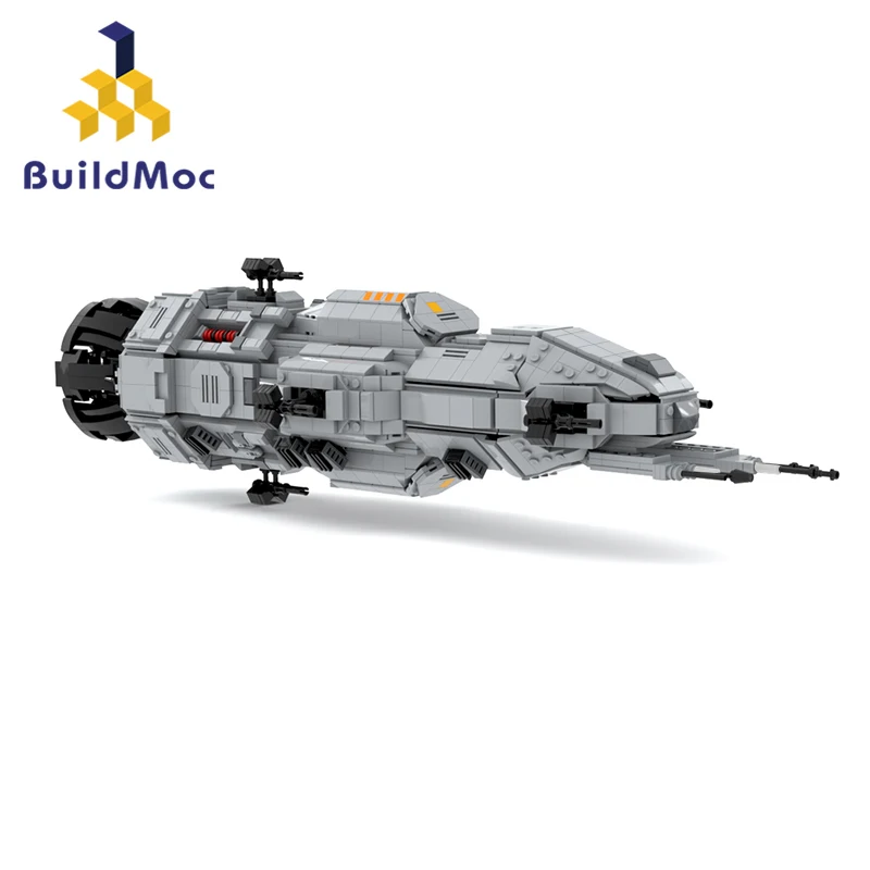 Buildmoc Expse Rocinante-Corvette-Class Light Frigate Building Blocks Set Mid Scale Mcrn-Tachi Donnachi Astronave Mattoni Giocattoli