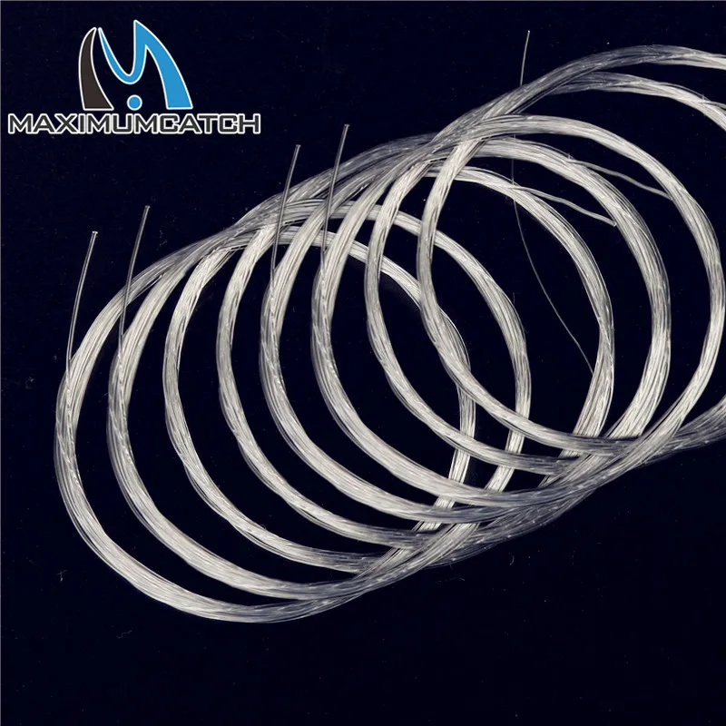 Maximumcatch 6Pc Conico Leader Fly Fishing Line 9Ft /12Ft /15Ft 0X-7X Nylon Fly Fishing Leader Clear