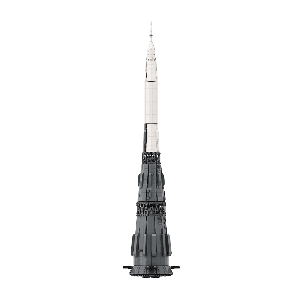 Gobricks Moc African N1 Moon Rocket Model Building Blocks Space Station Shuttle Satellite 1:110 Modello Del Giocattolo Di Mattoni A Razzo N1