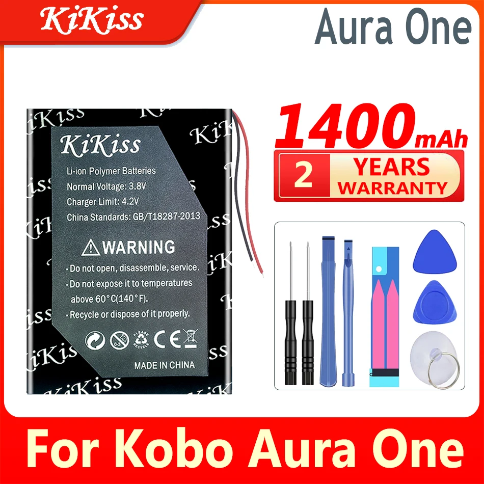 1400Mah Kikiss Potente Batteria Per Kobo Aura Una Batteria Per Kobo Forma E-Ink E-Book Reader Batterie Digitali