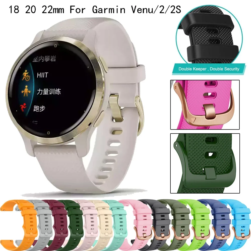Cinturino Da Polso Per Garmin Venu Vivoactive 3 4S Cinturino 18 20 22Mm Cinturino In Silicone Accessori Intelligenti Per Garmin Venu 2S Venu 2