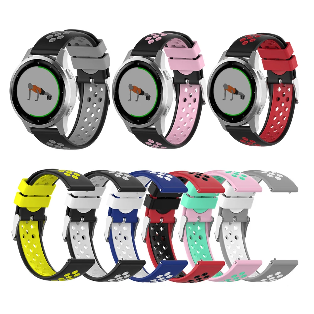 Cinturino Per Cinturino Da Polso In Silicone Da 18 22Mm Per Garmin Vivoactive 4S/Active S Cinturino Intelligente Di Ricambio Per Garmin Vivo Active4