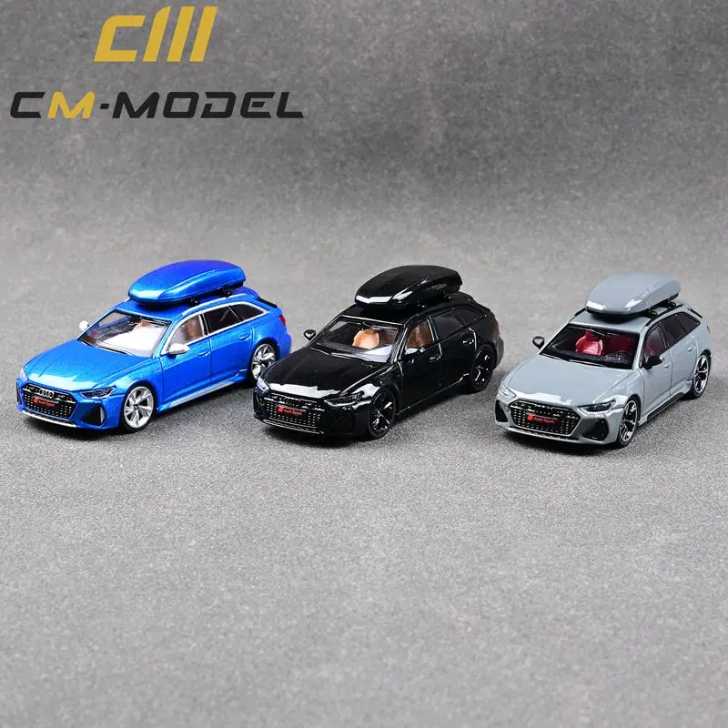 Diecast 1/64 Cm Rs6 Avant Luxury High Performance Car Diecast Toy Station Wagon Model Car Vehicle Gift For Boys Con Display Box