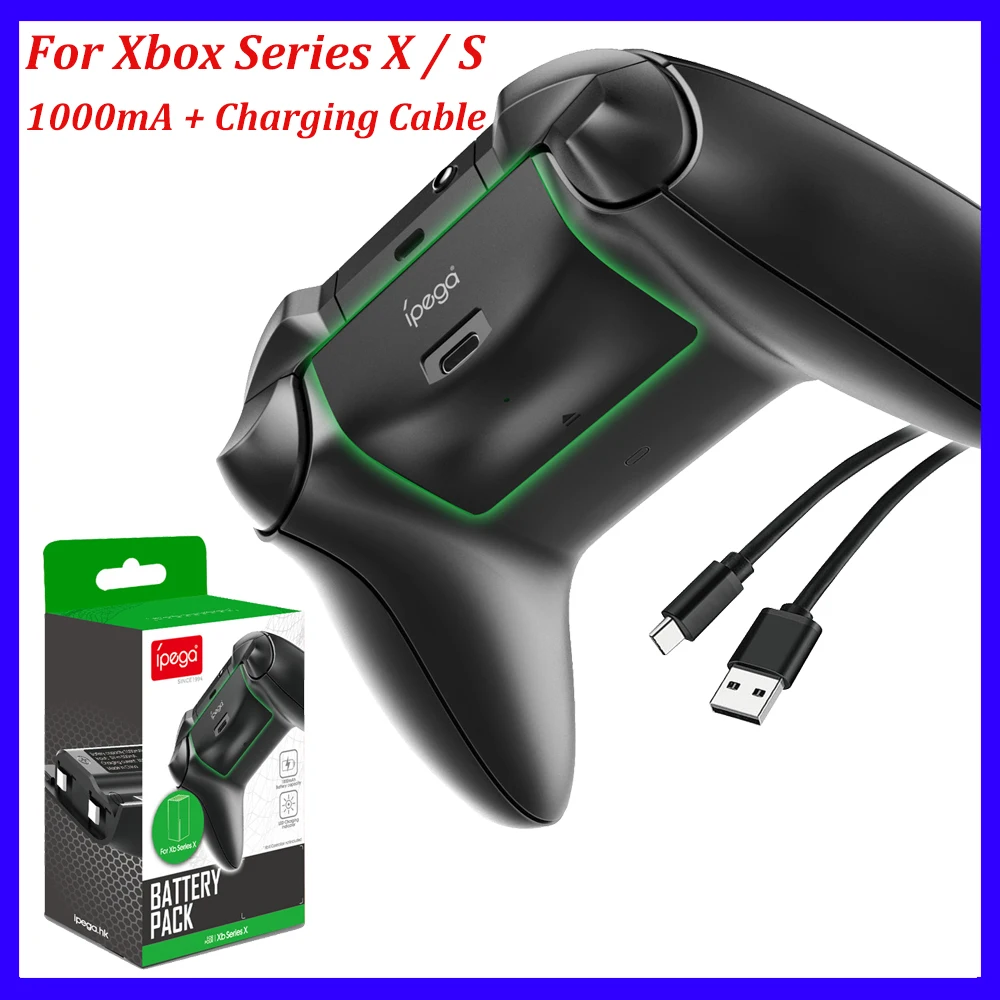 Rechargeable Battery Xsx Handle Controller For Xbox Series X/S Wireless Handle Controller Battery Pack 1000Ma Charging Cable