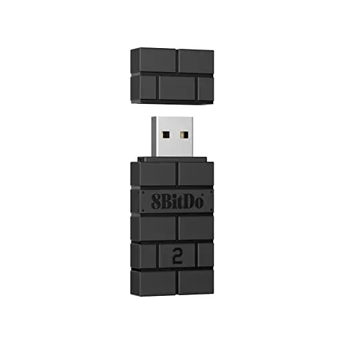 Per 8 Adattatore Usb Wireless Bitdo 2 Per Switch, Windows, Mac E Steam Deck, Compatibile Con Il Controller Xbox Series X & S (Nero)