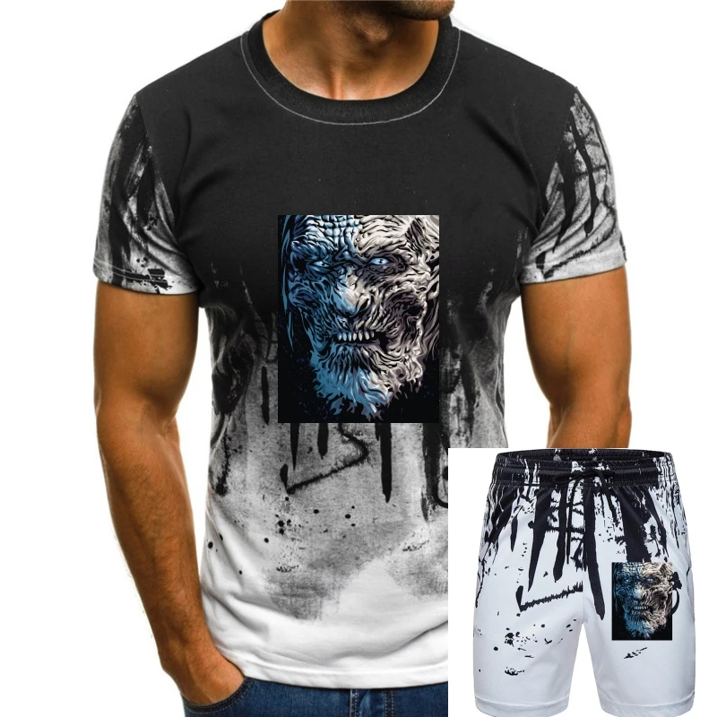 T-Shirt Calda Moda Estate 2020 T-Shirt Bianca Walker Face North Wall Inspired Design T-Shirt