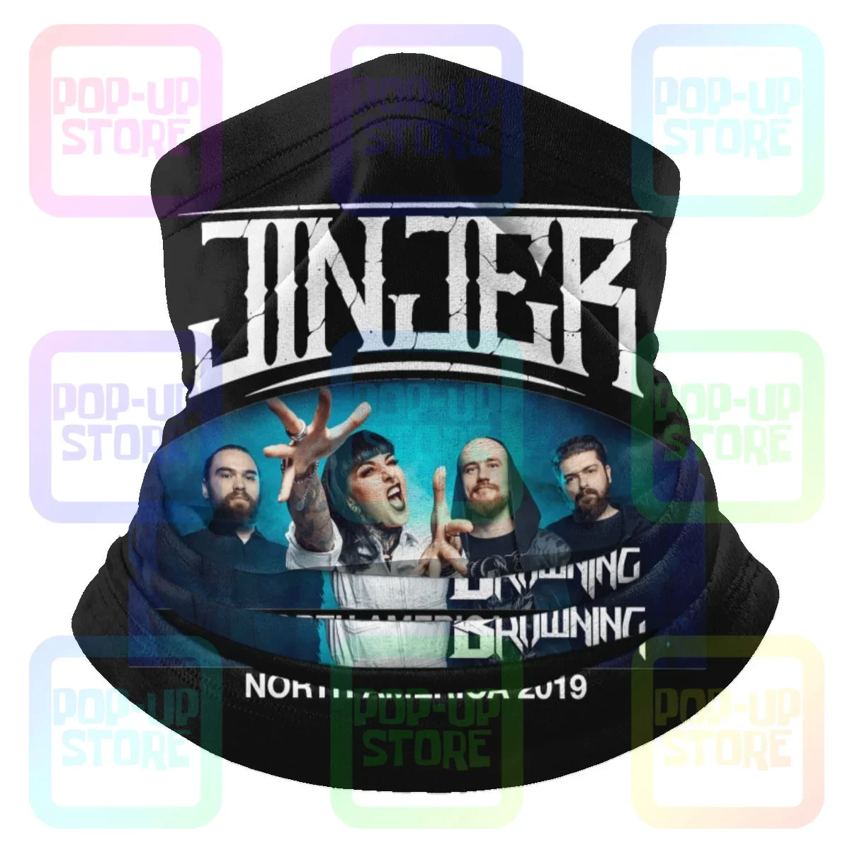 T Jinker North American Tour 2019 Microfibra Ghetta Per Il Collo Bandana Sciarpa Unisex Anti-Uv Face Head Wrap