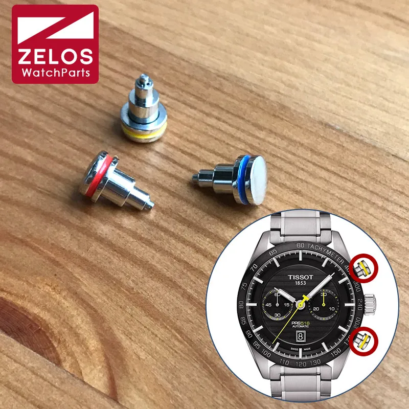 T100.427 Spingitore Per Orologio Per Ts Tissot T-Sport Prs516 Pulsante Per Orologio Da Uomo