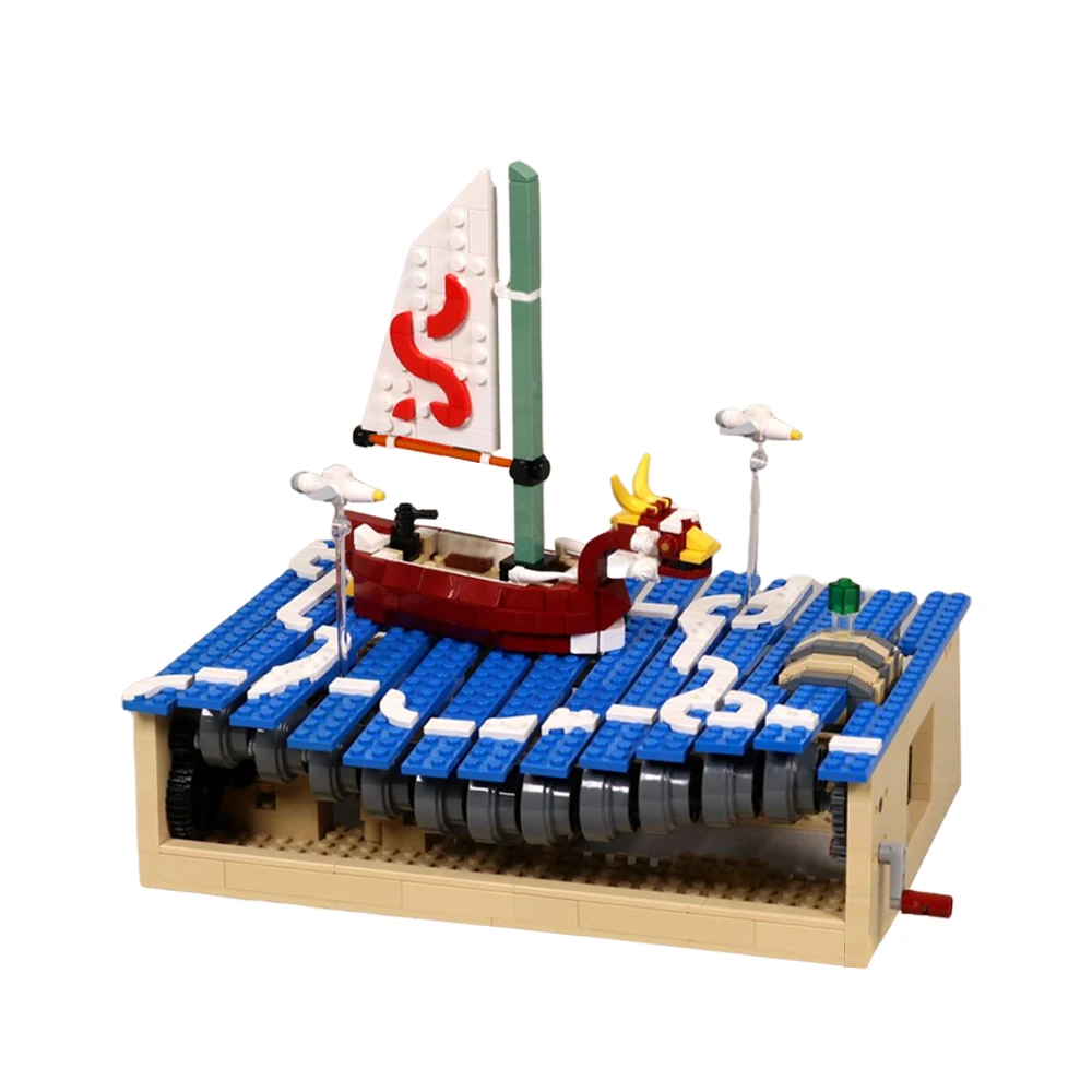Moc Wind Waker Scultura Cinetica Display Modello 731 Pezzi Giocattoli Da Costruzione Dal Gioco: Adventureed Sul Grande Mare