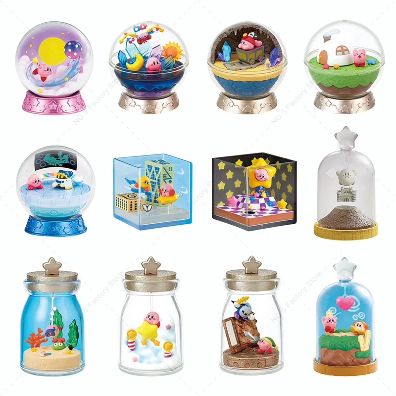 Original Star Kirby Figure Model Kirby Magolor Waddle Dee In The Bottle World Collection Toy Creative Box Egg Hobby Figurine