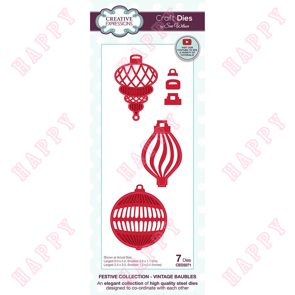 Merry Christmas Cutting Dies Vintage Baubles Diy Scrapbook Diary Decoration Paper Craft Welcome Card Modello Di Goffratura Fatto A Mano