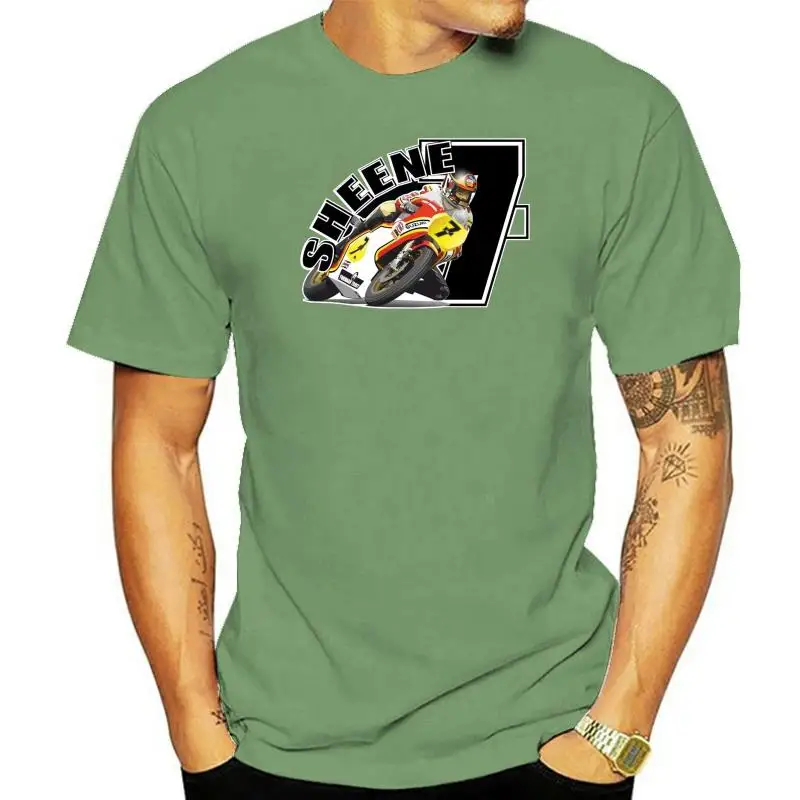 T-Shirt Da Donna Retro Barry Sheene Black No 7 Moto Grand Prix Moto Racing