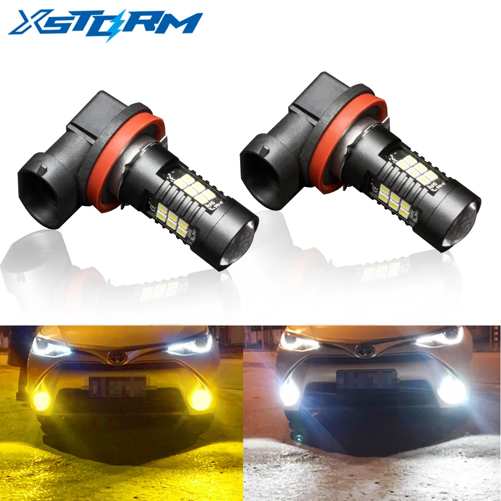 2 Pezzi H8 H11 Lampadina A Led Hb4 Lampadine A Led Hb3 9006 9005 Luci Smd 1200Lm 6000K 12V Bianco Guida Corsa Auto Lampada Lampadine Auto