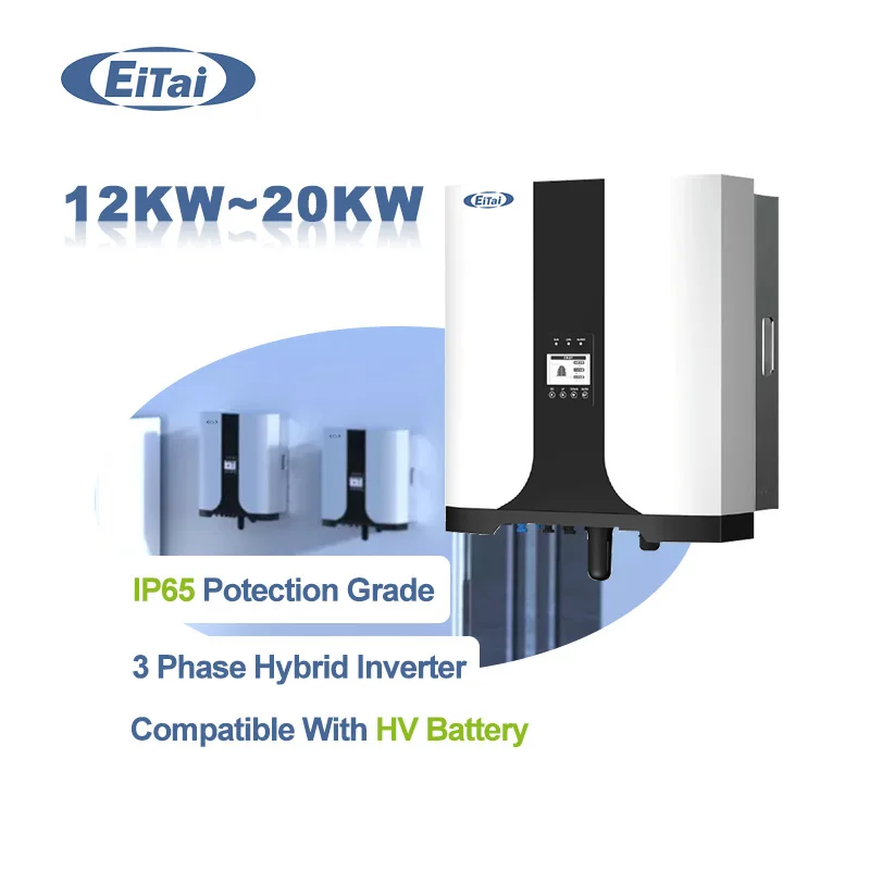 Eitai 20 Kw Inverter Solare On Off Grid Ibrido 10Kw 12Kw 15Kw 17Kw 3 Fasi Deye 16Kw Con Batteria Per La Casa