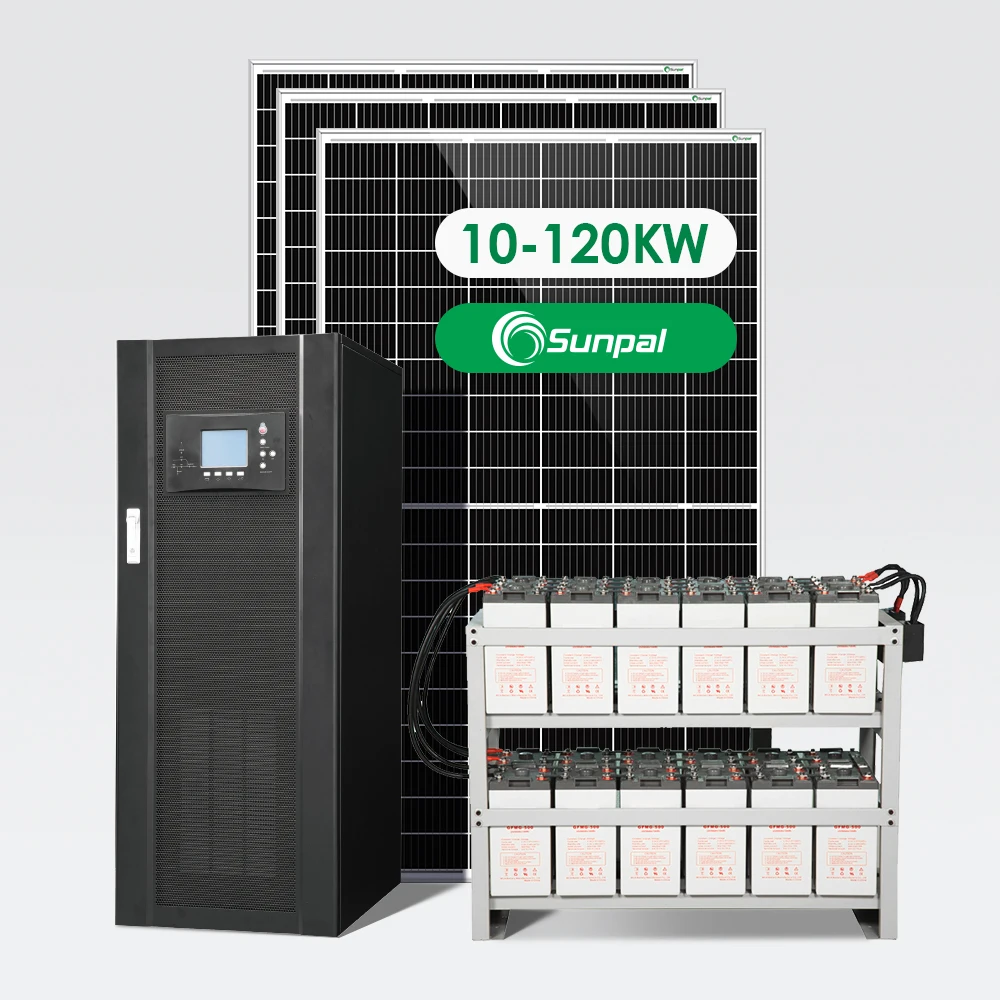 10Kw Off Grid Power Home Energy Sistema Solare 15Kw 20Kw 25Kw 30Kw 40Kw Con Inverter Trifase
