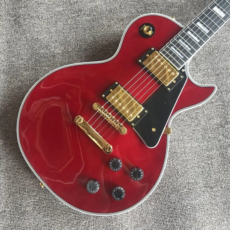 Chitarra A 6 Corde Di Alta Qualità Les Paul Custom Wine Red Cs40453