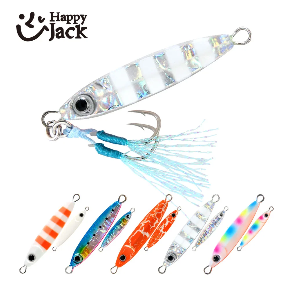 Happyjack Shore Casting Jigging Spoon Micro Jig 3G 5G 7G 10G 15G Mini Jig Fishing Lure Cheap Jig Lure Esca Artificiale Affrontare