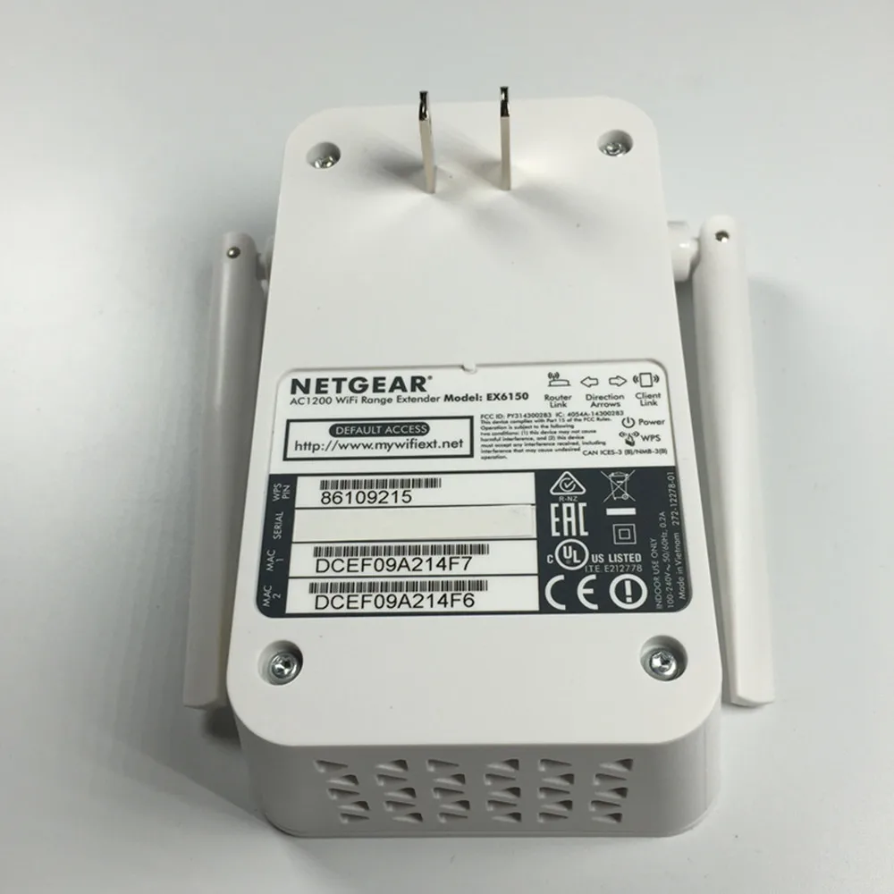 Ex6150 V2 Ac1200M Dual Band Wireless Wifi Extender Ripetitore Di Segnale Per Il Netgear