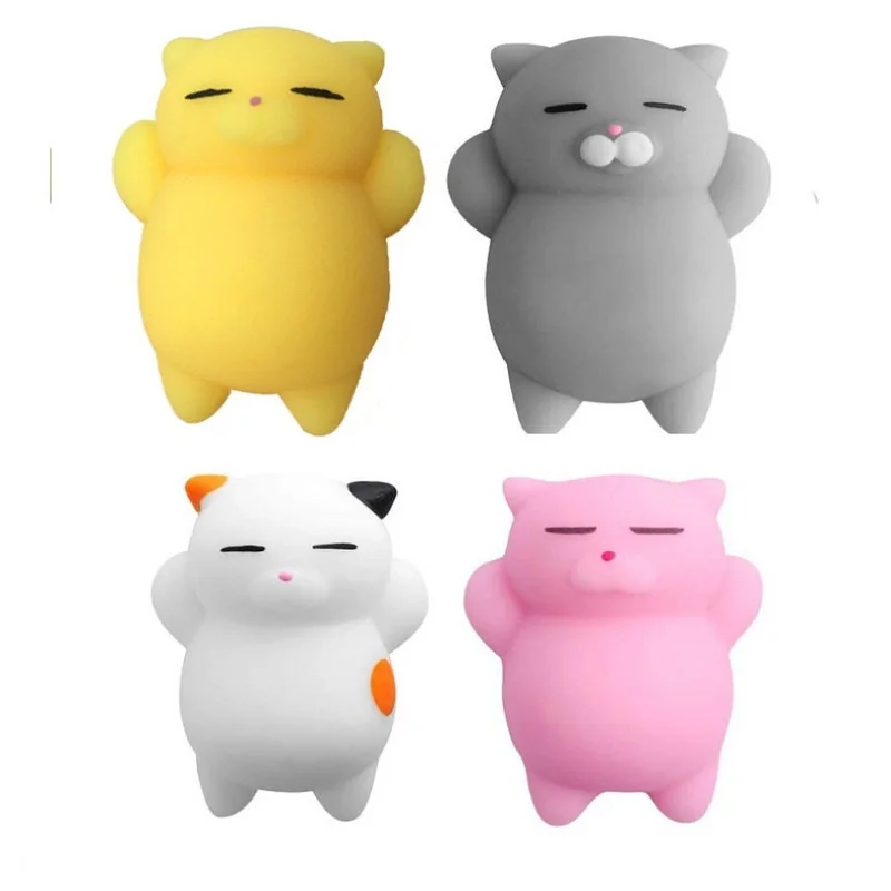 Mini Squeeze Stretchy Toy Squishy Cat Cute Kawaii Animal Healing Stress Fidget Vent Toys Divertente Antistress Gift Christmas Pres